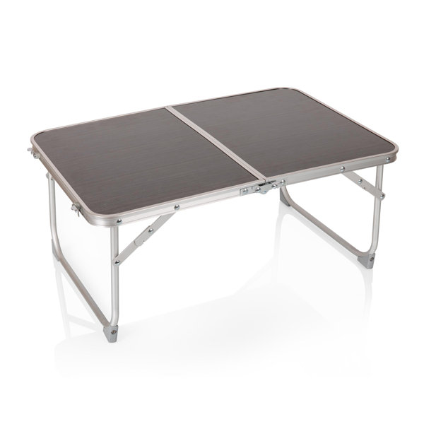 Winston Porter Rocha Wood Fliptop Outdoor Mini Portable Table & Reviews Wayfair